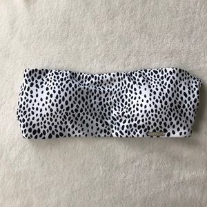 Blackbough strapless caged bikini